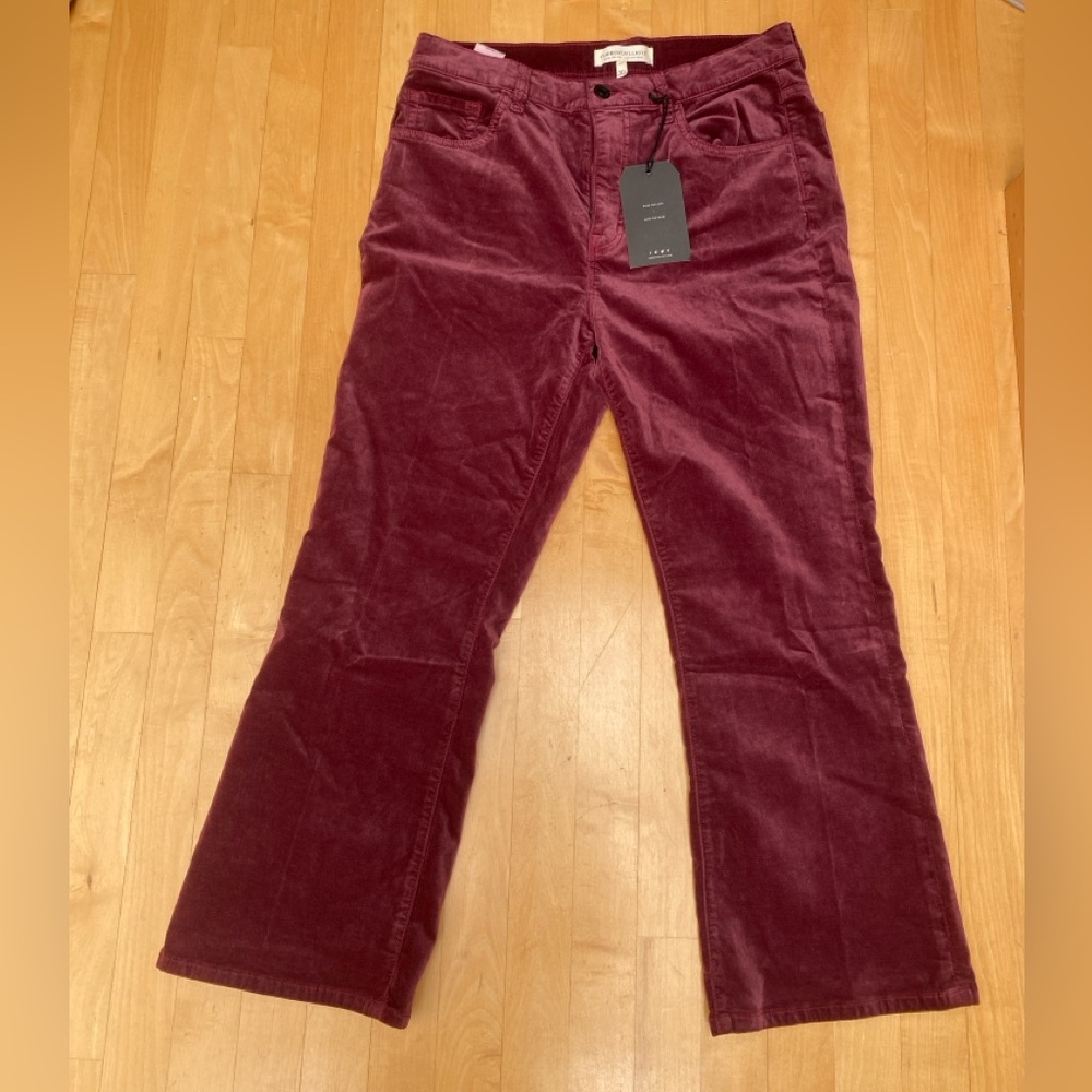 CURRENT ELLIOT Velvet Bootcut Pants